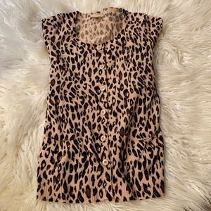 FOREVER 21 leopard Cardigan